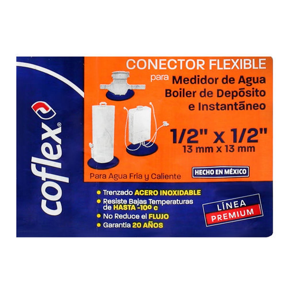Conector Flexible Acero Inoxidable Coflex 60cm para Boiler y Agua