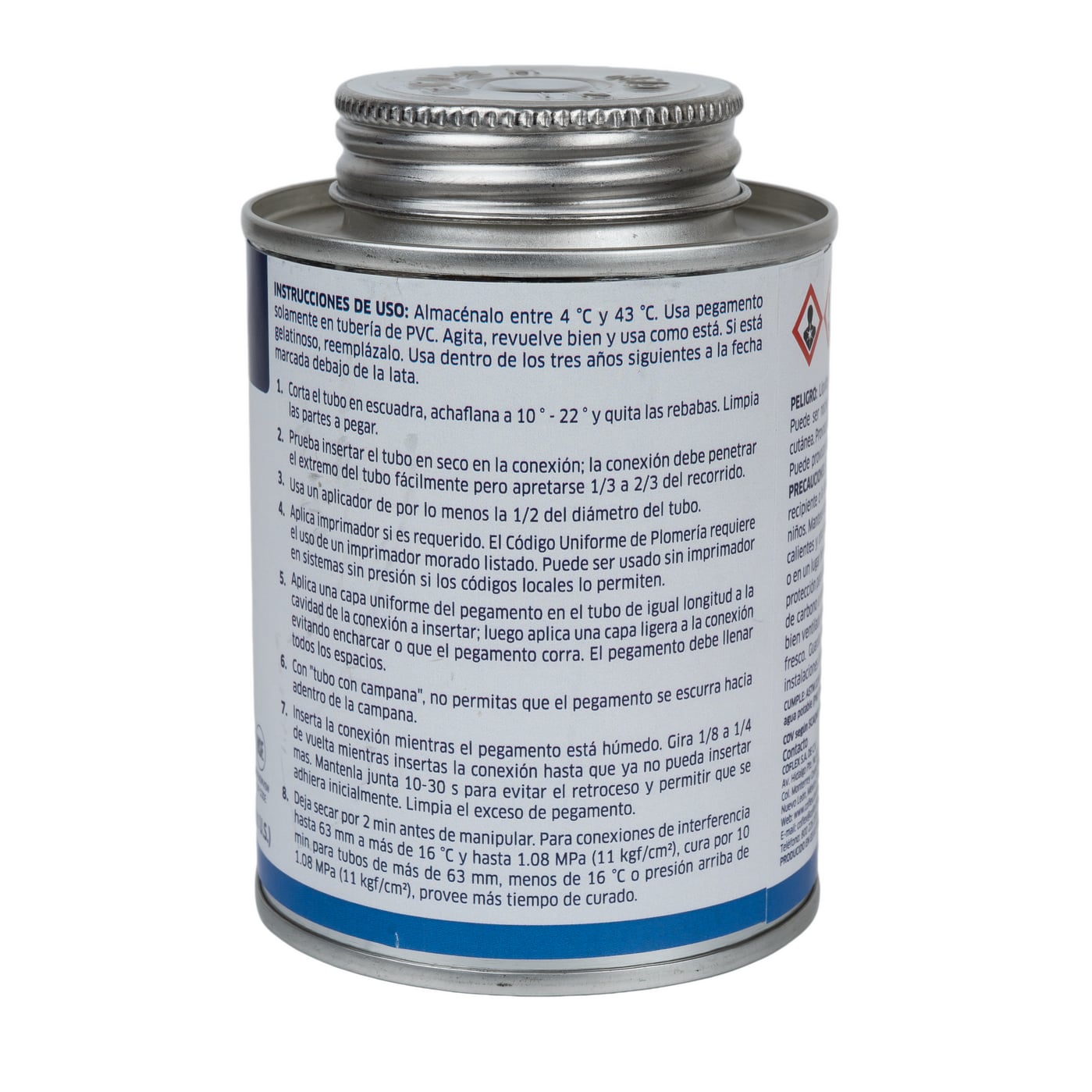 Cemento Solvente Azul Coflex ACT-P237 (237ml) para Tuberías PVC - Unión Duradera