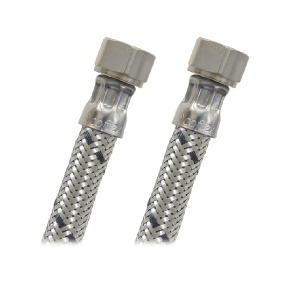 Conector Flexible Coflex 40cm Acero Premium 3/8" x 3/8" para Mezcladora