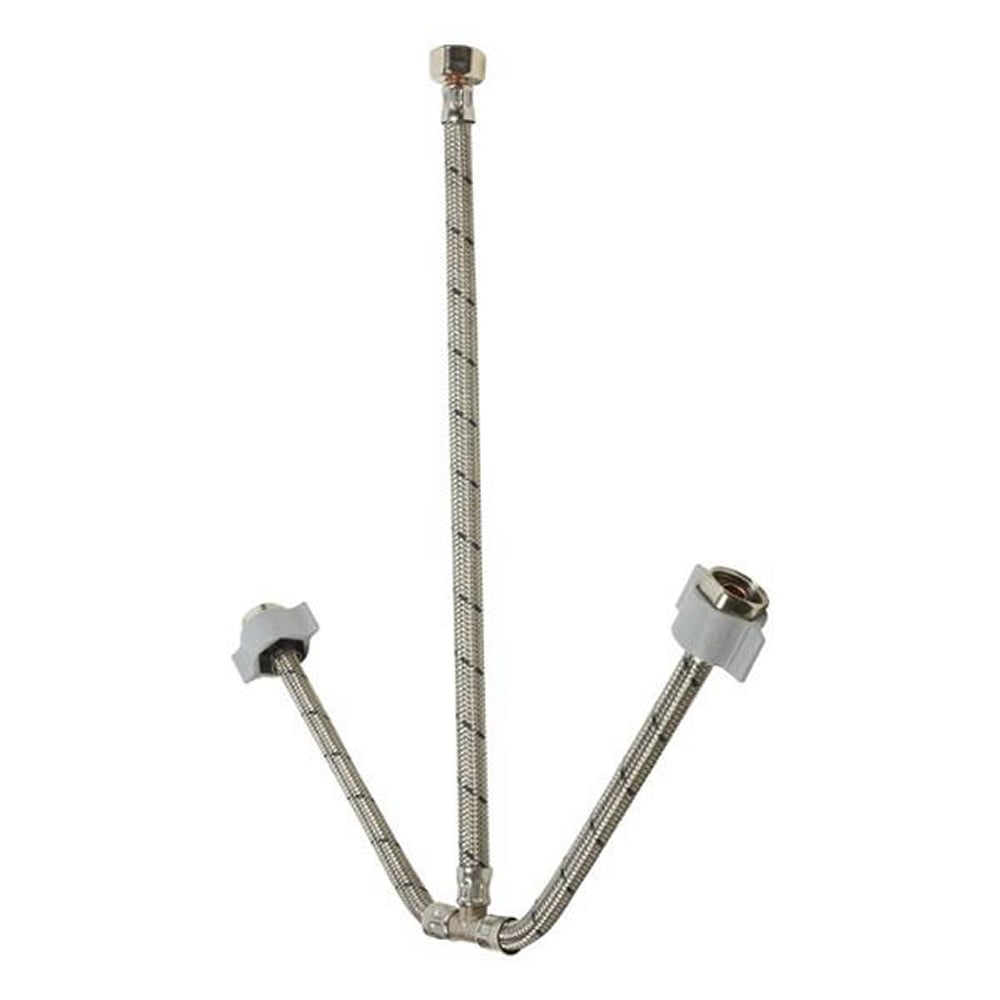 Conector Flexible Coflex T 1/2" x 1/2" x 1/2" - 55 cm Acero Inox para Lavabo/Fregadero