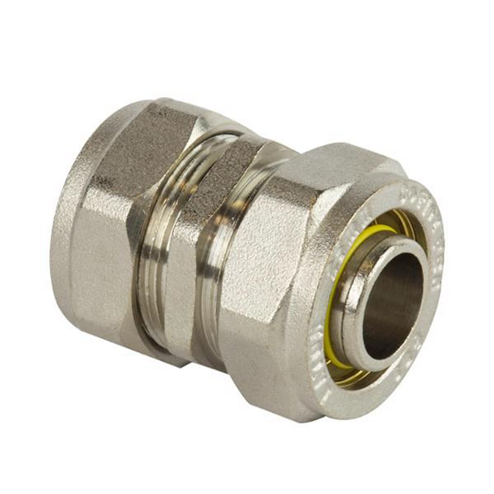 Cople Coflex PRO Gas 3/4" x 3/4" Latón Niquelado, Instalación Fácil