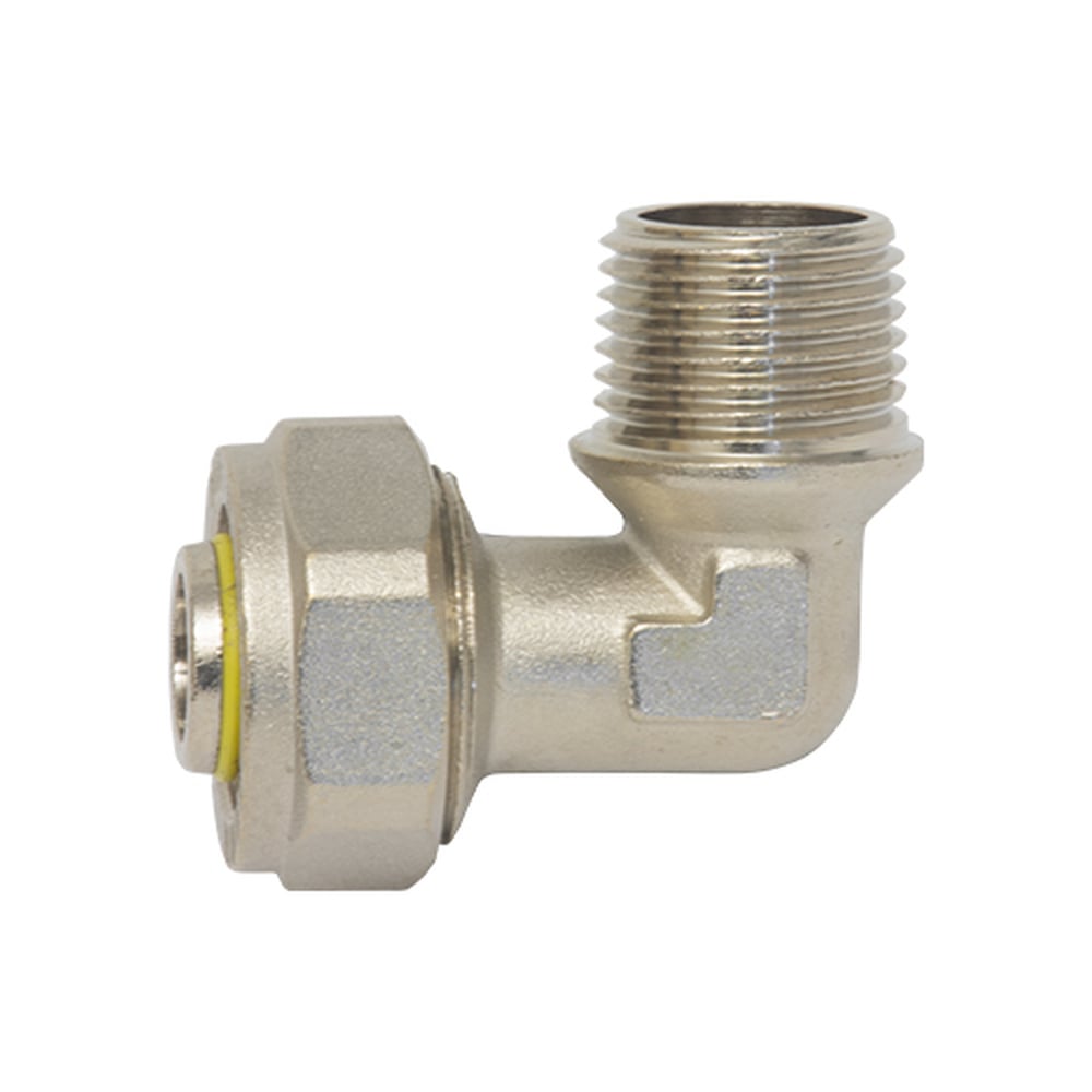 Codo Macho Coflex PRO Gas 1/2" Compresión x 1/2" MNPT para Tubería Multicapa