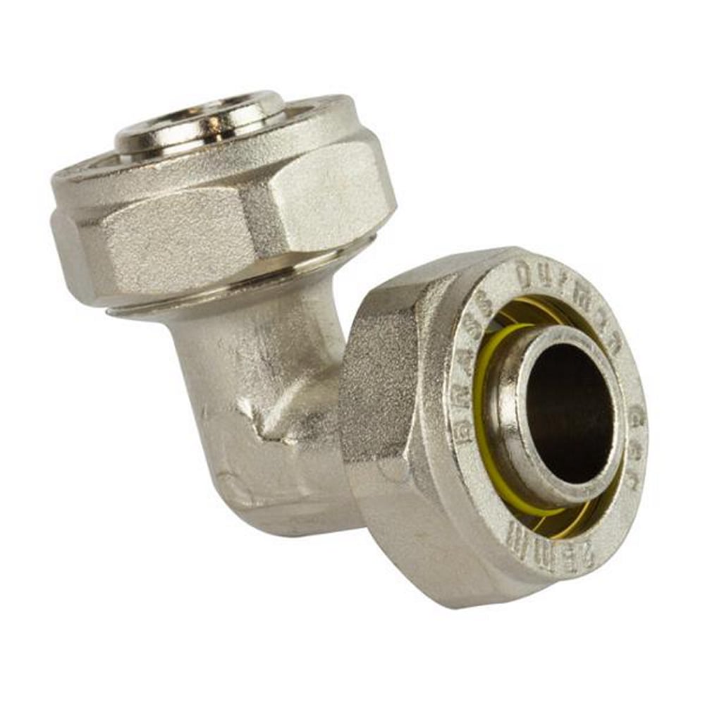 Codo 3/4" Latón 90° Compresión para Gas Natural y LP Coflex