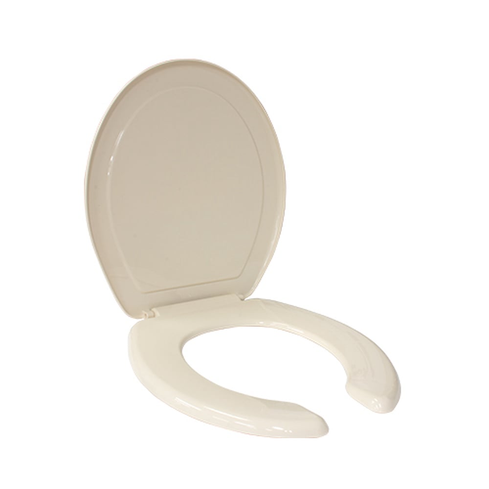 Asiento Sanitario Redondo Coflex Hueso Frente Abierto Línea Básica CH-B100