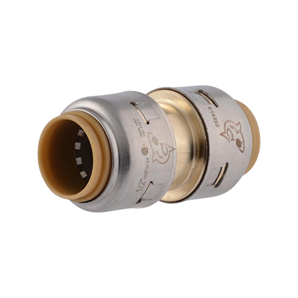 Cople Coflex PRO 1/2" Latón para PEX, Cobre y CPVC - Instalación Rápida