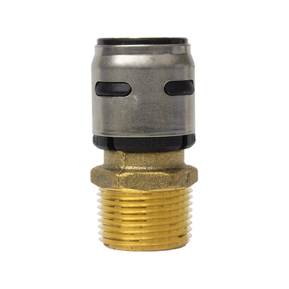 Adaptador Macho PEX Coflex 1/2" Conexión Rápida Bronce MNPT CP-AM11
