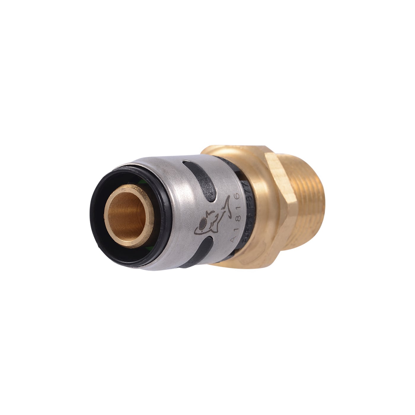 Adaptador Macho PEX Coflex 1/2" Conexión Rápida Bronce MNPT CP-AM11