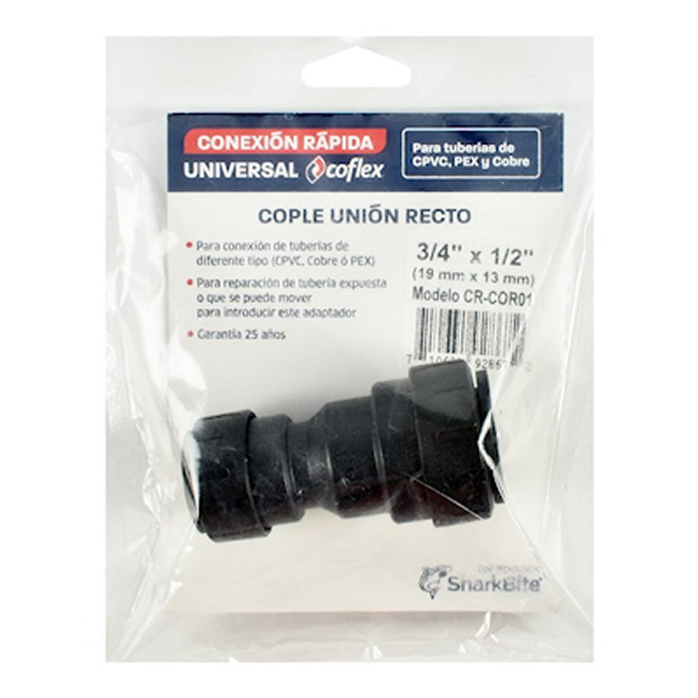 Cople Reductor Rápido Coflex 3/4" x 1/2" PPSU - Reparación y Ampliación de Tubería