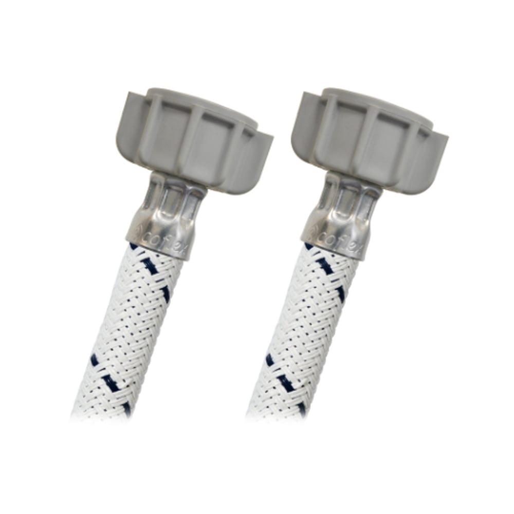 Conector Flexible Coflex 55cm Vinilo Reforzado Gris para Lavabo y Fregadero 1/2" AM