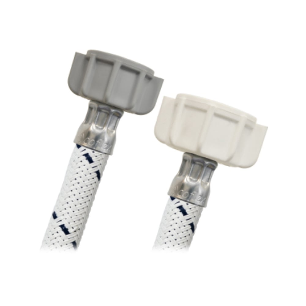 Conector Flexible Coflex 50cm Vinilo Blanco para Sanitario 1/2" AM x 7/8" AM