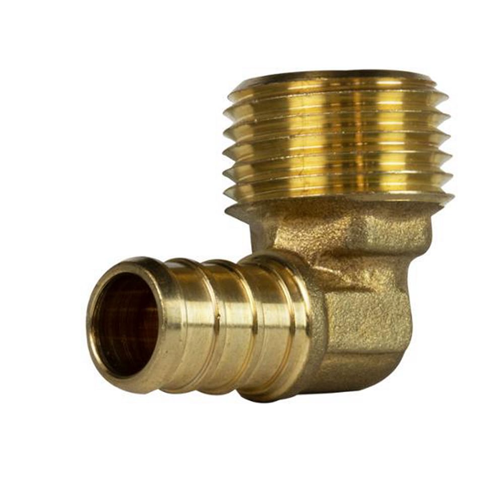 Codo Macho Espiga Latón COFLEX 3/4" x 3/4" MNPT para Tubería PEX