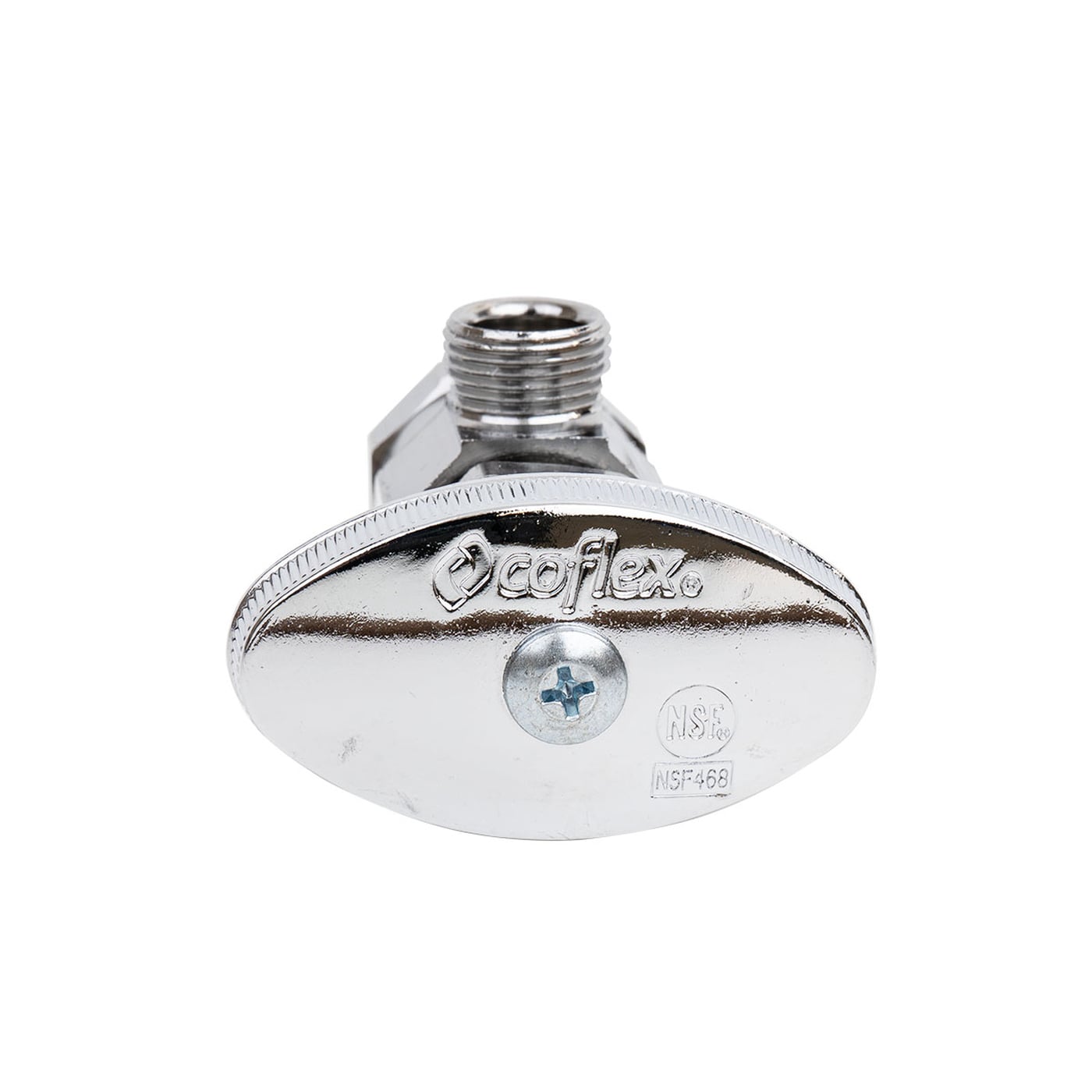 Llave de Control Angular Multivuelta Coflex 1/2" FNPT x 3/8" Comp. para Agua - IP-108