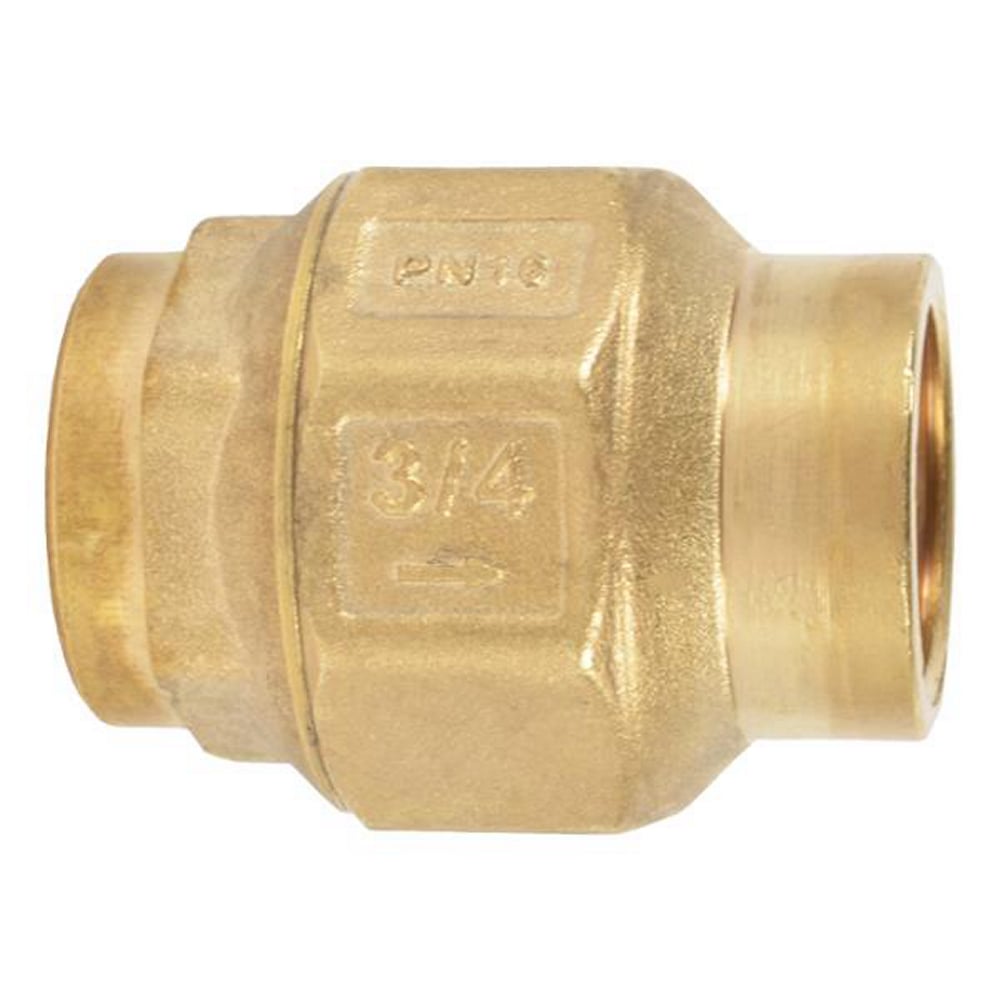 Válvula Check Resorte Coflex 3/4" NPT Latón | Evita Contraflujo en Tuberías de Agua