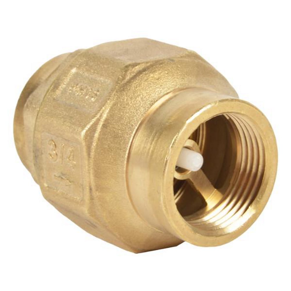 Válvula Check Resorte Coflex 3/4" NPT Latón | Evita Contraflujo en Tuberías de Agua