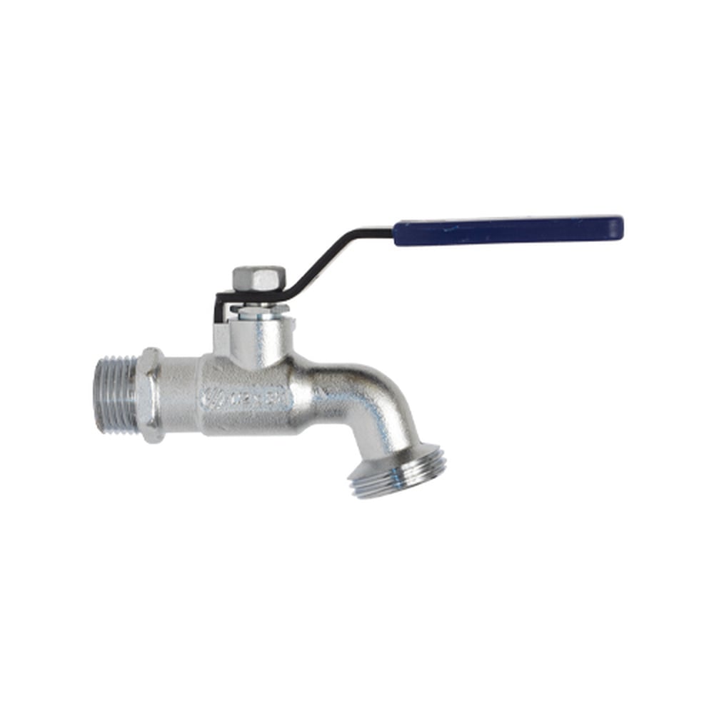 Llave de Jardín Coflex IP-711 1/2" MNPT x 3/4" NH Latón Cromado 1/4 Vuelta