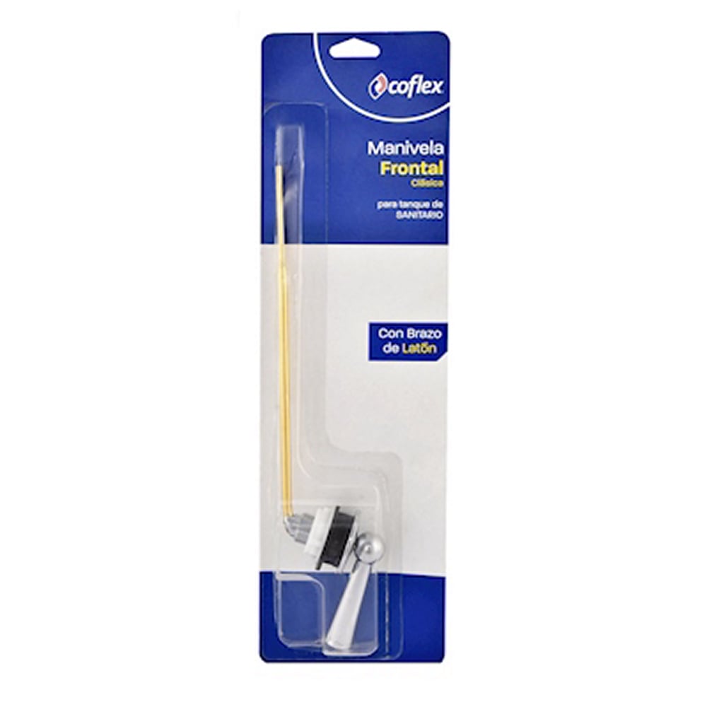 Manivela Coflex P-B5065 Frontal 17.5cm | Acero Inoxidable y Zamak Cromado