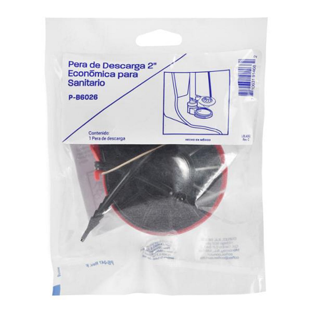 Pera de Descarga Coflex 2" Negra P-B6026: Ahorra Agua y Elimina Fugas