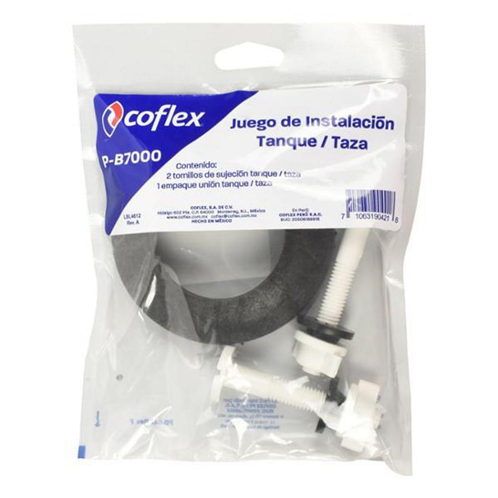 Juego Instalación Tanque-Taza Coflex P-B7000 | Kit Completo con Conector 2"