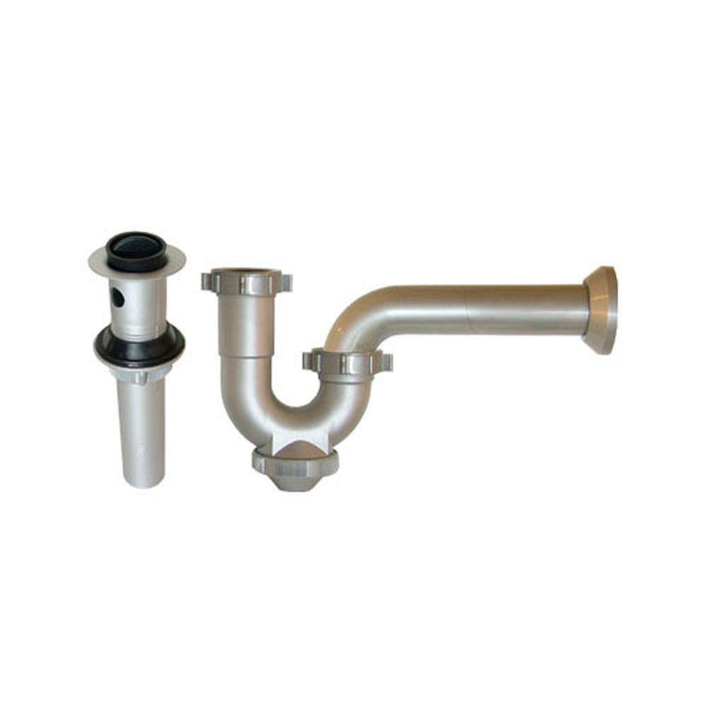 Trampa con Registro Coflex 1 1/2" Gris para Lavabo + Contra PH-202P