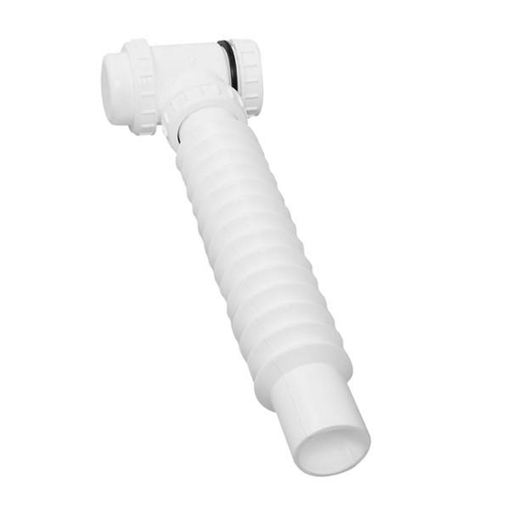 Trampa de Bote para Lavabo Coflex Blanca Salida Corrugada 1 1/2" P-B9007 Fácil Instalación