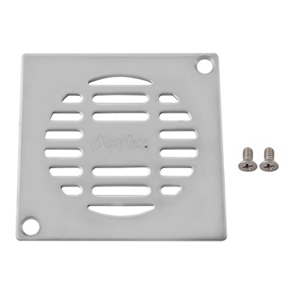 Rejilla Cuadrada Acero Inoxidable Coflex 9.3cm para Coladera 10cm | PC-461