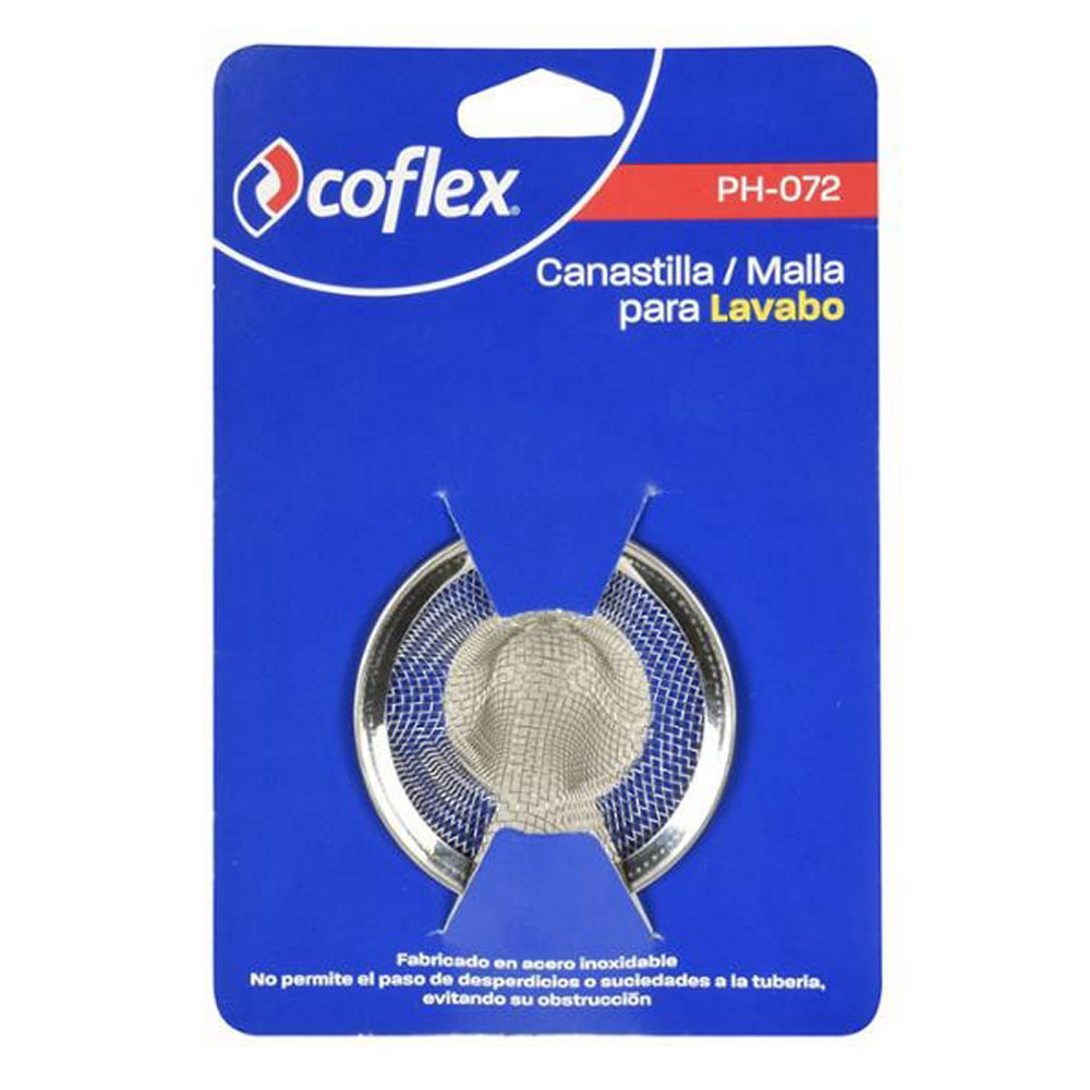 Canastilla Malla Coflex PH-072 para Lavabo - Evita Obstrucciones y Olores