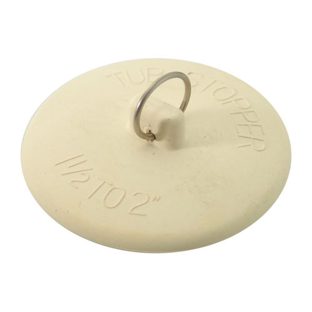 Tapón de Hule Coflex PH-232 para Tina de Baño con Anillo de Acero Inoxidable