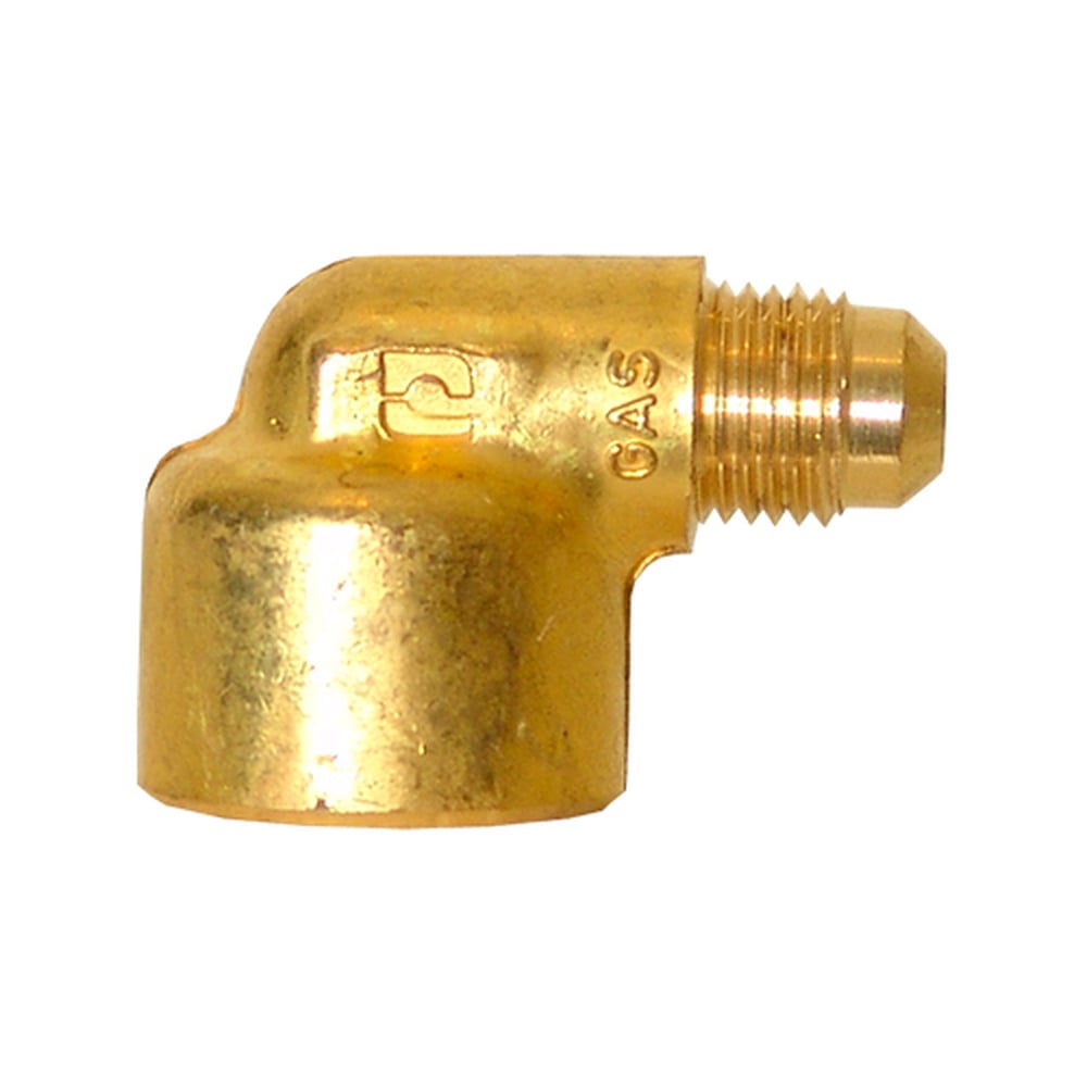 Codo para Estufa Coflex 5/16" Flare x 1/2" NPT en Latón - Conexión Segura para Gas