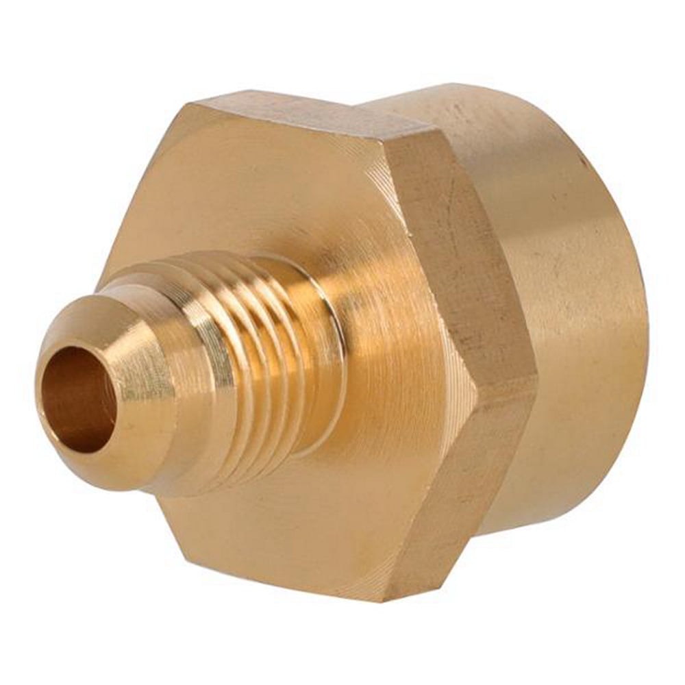 Niple Campana Coflex 5/16" Flare x 1/2" FNPT Latón para Gas