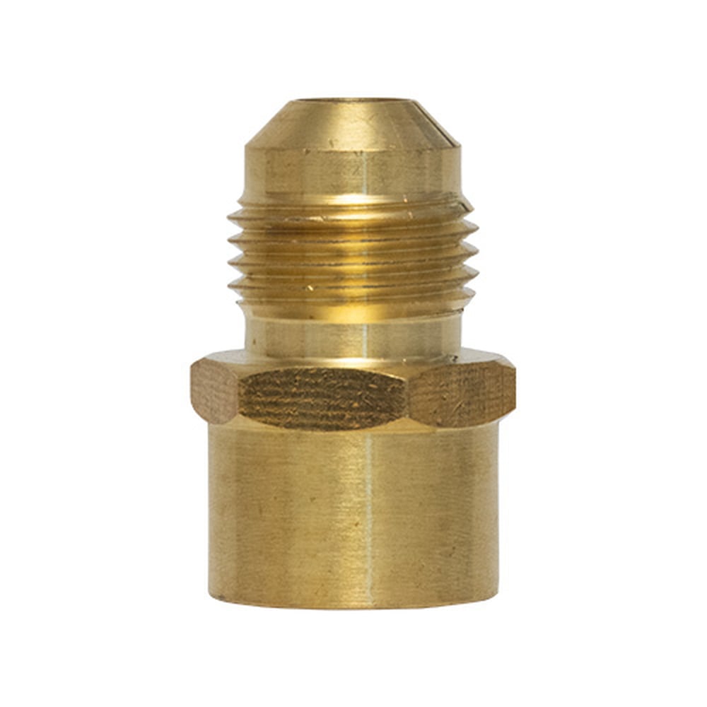Niple Campana Coflex 3/8" Flare x 1/2" Soldable Latón para Gas