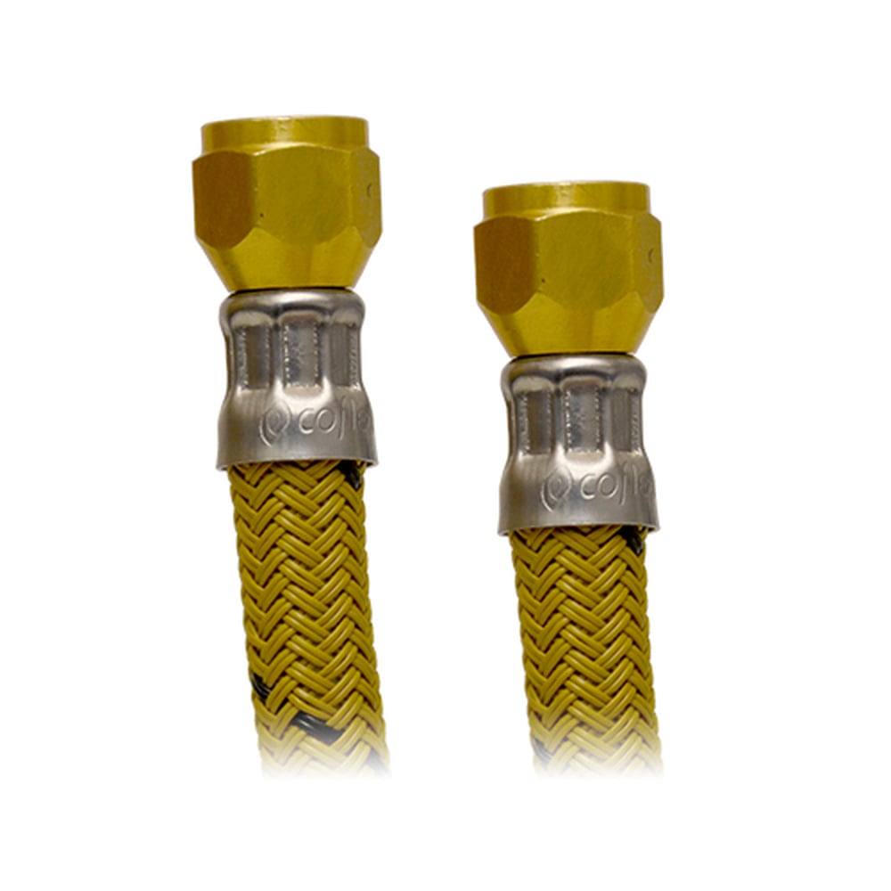 Conector Flexible COFLEX VG-A150 para Gas: 150cm, Vinilo Reforzado, 5/16" Flare