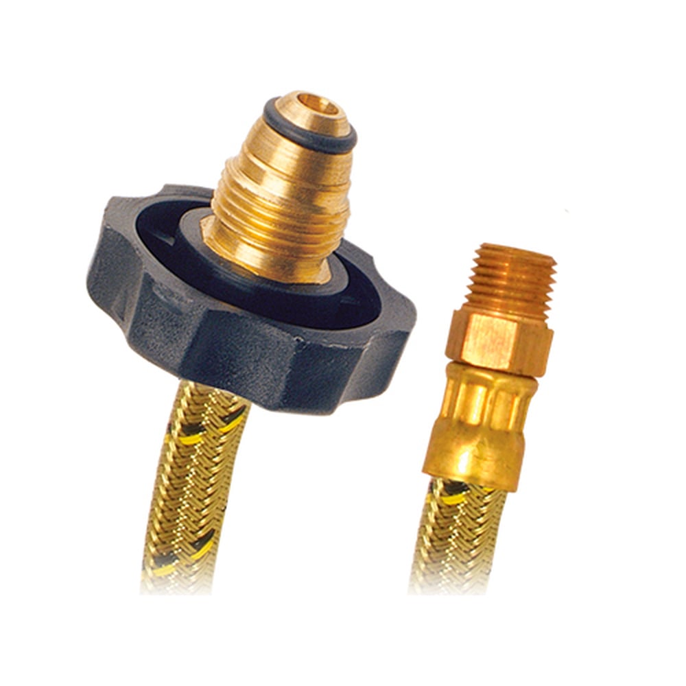 Conector Pigtail Coflex VG-Y55 para Gas: 55cm Vinilo, 1/4" M x 7/8" Izq