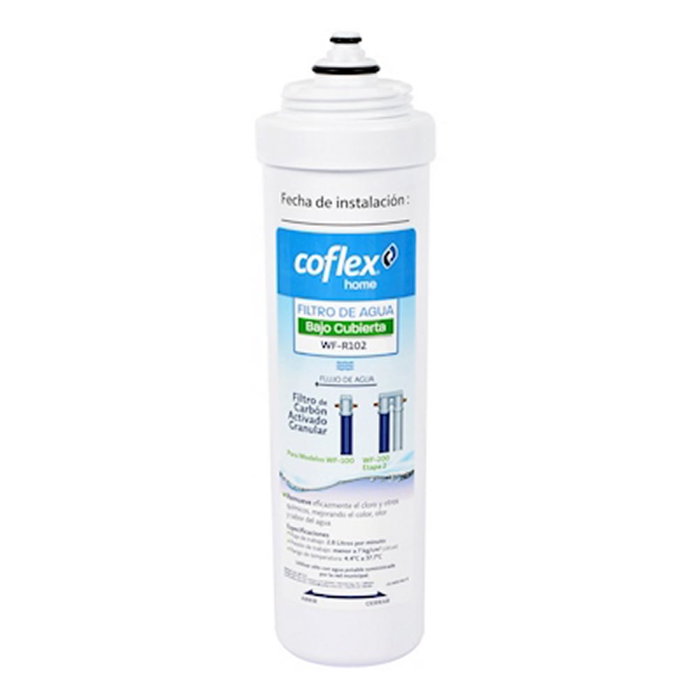 Repuesto Carbón Activado Coflex WF-R102 para Filtro Bajo Cubierta - Agua Pura