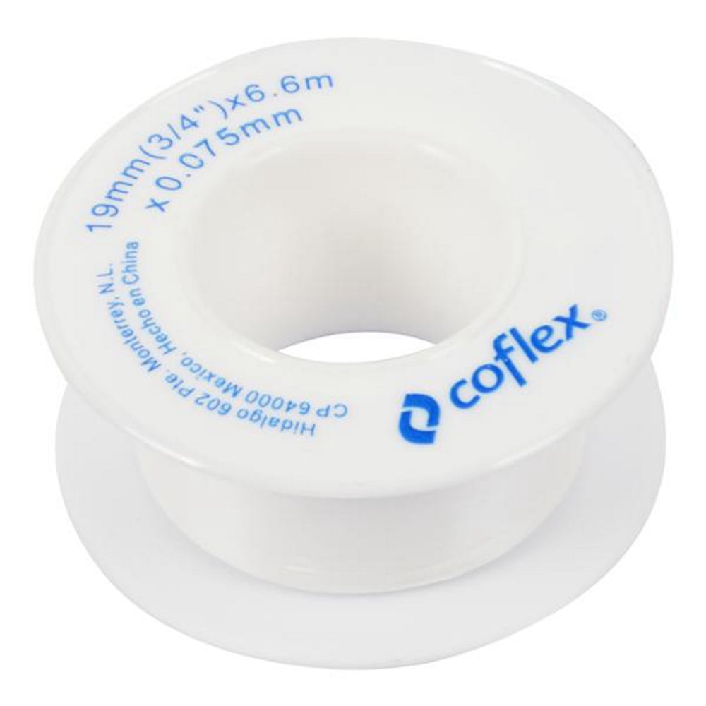 Cinta selladora Coflex WT34-60 3/4" X 6.6 m de PTFE para uniones roscadas agua